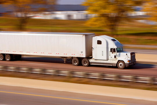 Transport Truck on Highway