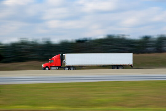 Transport Truck on Highway