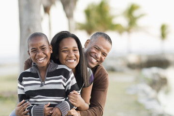 Portrait of Family at Beach