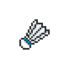badminton shuttlecock, pixel art sport