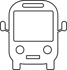 Bus icon vector illustration on white background..eps
