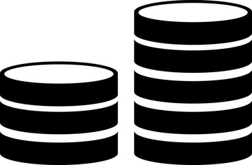 Database Icon Vector Logo Design Template on white background..eps