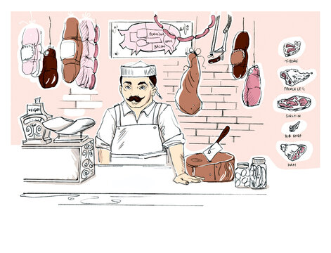 Illustration of Butcher
