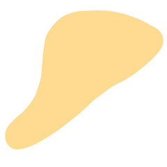 Yellow Abstract Blob