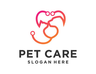 Fototapeta premium Logo about Pet on white background. created using the CorelDraw application.