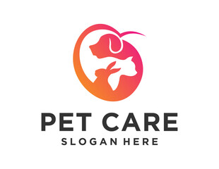 Logo about Pet on white background. created using the CorelDraw application.