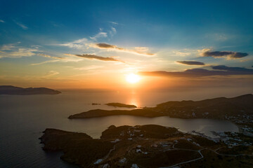 Greek sunset on Ios Greece