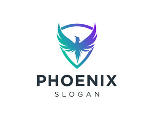 Logo about Phoenix on white background. created using the CorelDraw application.