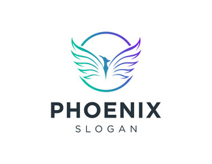 Logo about Phoenix on white background. created using the CorelDraw application.
