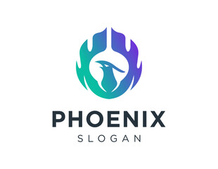 Logo about Phoenix on white background. created using the CorelDraw application.