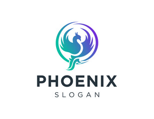 Logo about Phoenix on white background. created using the CorelDraw application.