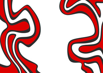 Minimalist background with cute wavy lines pattern and with some copy space area