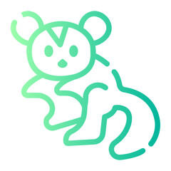 sugar glider gradient icon