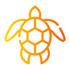 Obraz premium turtle gradient icon