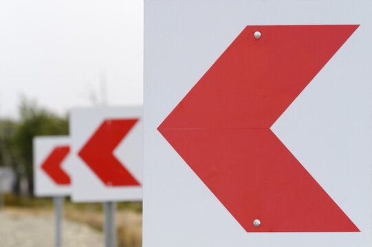 Road Signs, Ushuaia, Tierra Del Fuego, Argentina