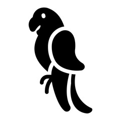 parrot glyph icon