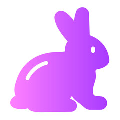 rabbit gradient icon