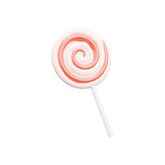 Lollipop candy 3d rendering illustration