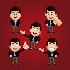Fototapeta premium businessman set
