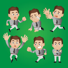 Fototapeta premium businessman set
