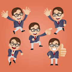 Fototapeta premium businessman set