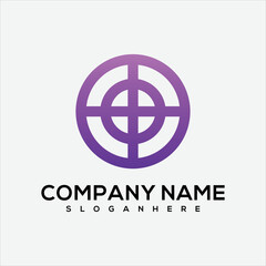 scope design company logo gradient vector