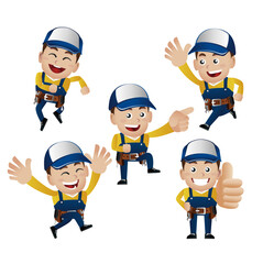 People Set - Profession - Worker. builder