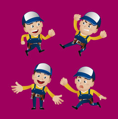 People Set - Profession - Worker. builder