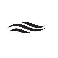 Swoosh logo design template style