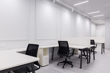 Empty office after renovation with new furniture
