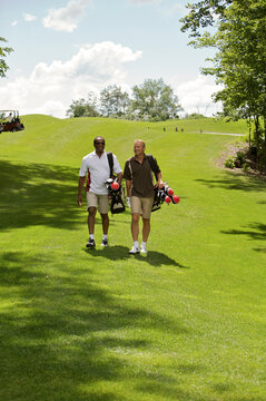 Men Walking on the Golf Course, Burlington, Ontario, Canada