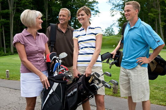 Couples at Golf Course, Burlington, Ontario, Canada