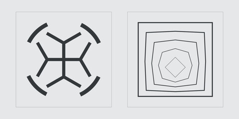 Collection of Y2K elements. Extraordinary Graphic Assets. Objects in y2k style. Stars, starburst . Vector illustration