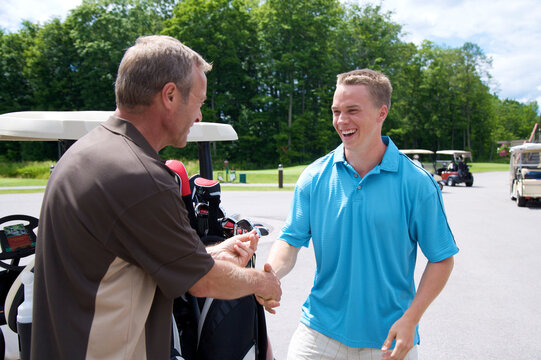 Men Shaking Hands, Burlington, Ontario, Canada