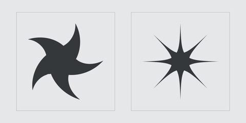 Retro futuristic elements for design. Large set of retro objects for design. For modern T-shirts designed. Projects, posters, banners. Vector illustration