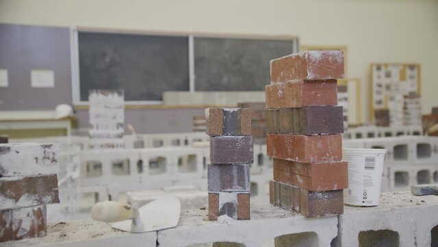 Masonry Class In A Trade School