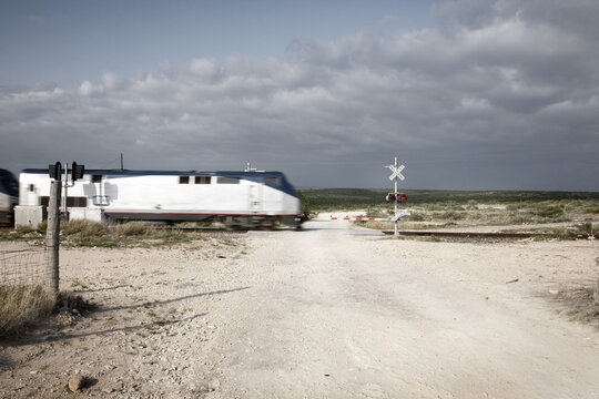 Railroad Crossing, Amistad National Recreation Area, Texas, USA