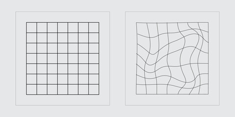 Vector set of Y2K. Extraordinary Graphic Assets. Elements for graphic decoration. Retro Futurist. Vector illustration