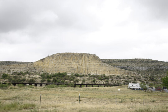 View of Sanderson, Terrell County, Texas, USA