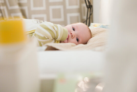 Baby in Crib