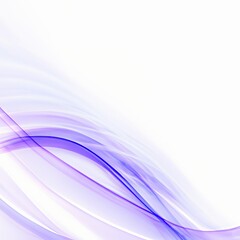 Abstract colorful swoosh background with soft smooth elegant purple waves on white background. Copyspace. Generative AI