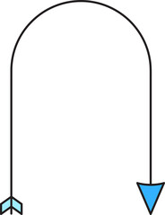 decorative arrow illustration