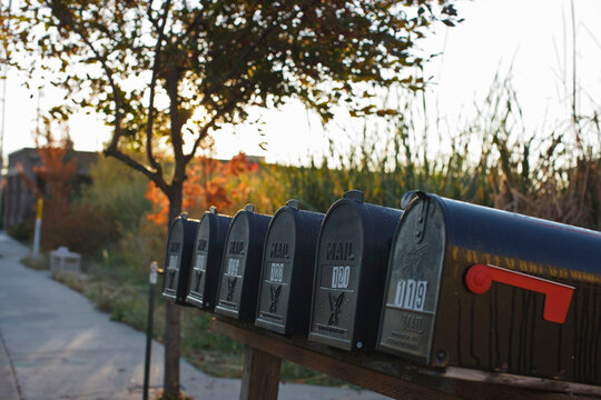 Row of Mailboxes, Ashland, Oregon, USA
