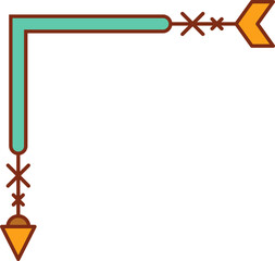 decorative arrow weapon illustration