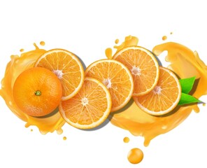 orange juice splash