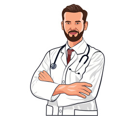 Fototapeta premium doctor with stethoscope