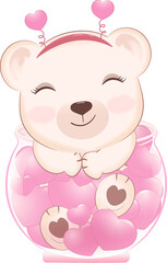Cute Bear valentine's day