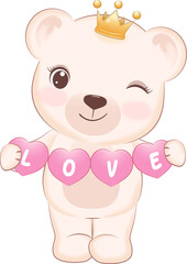 Cute Bear valentine's day
