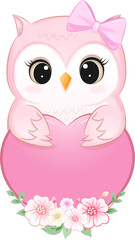 Cute Owl valentine's day