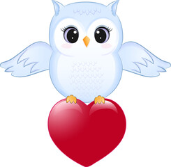 Cute Owl valentine's day